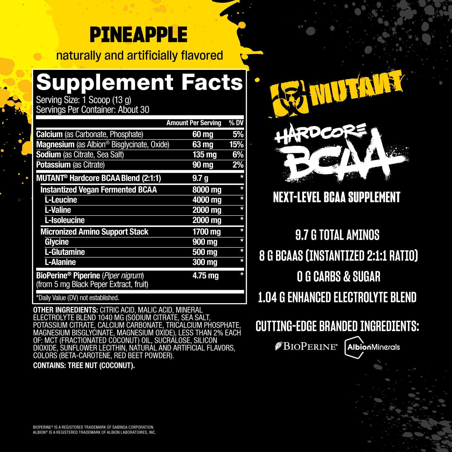 Mutant Hardcore BCAA | Sky Nutrition