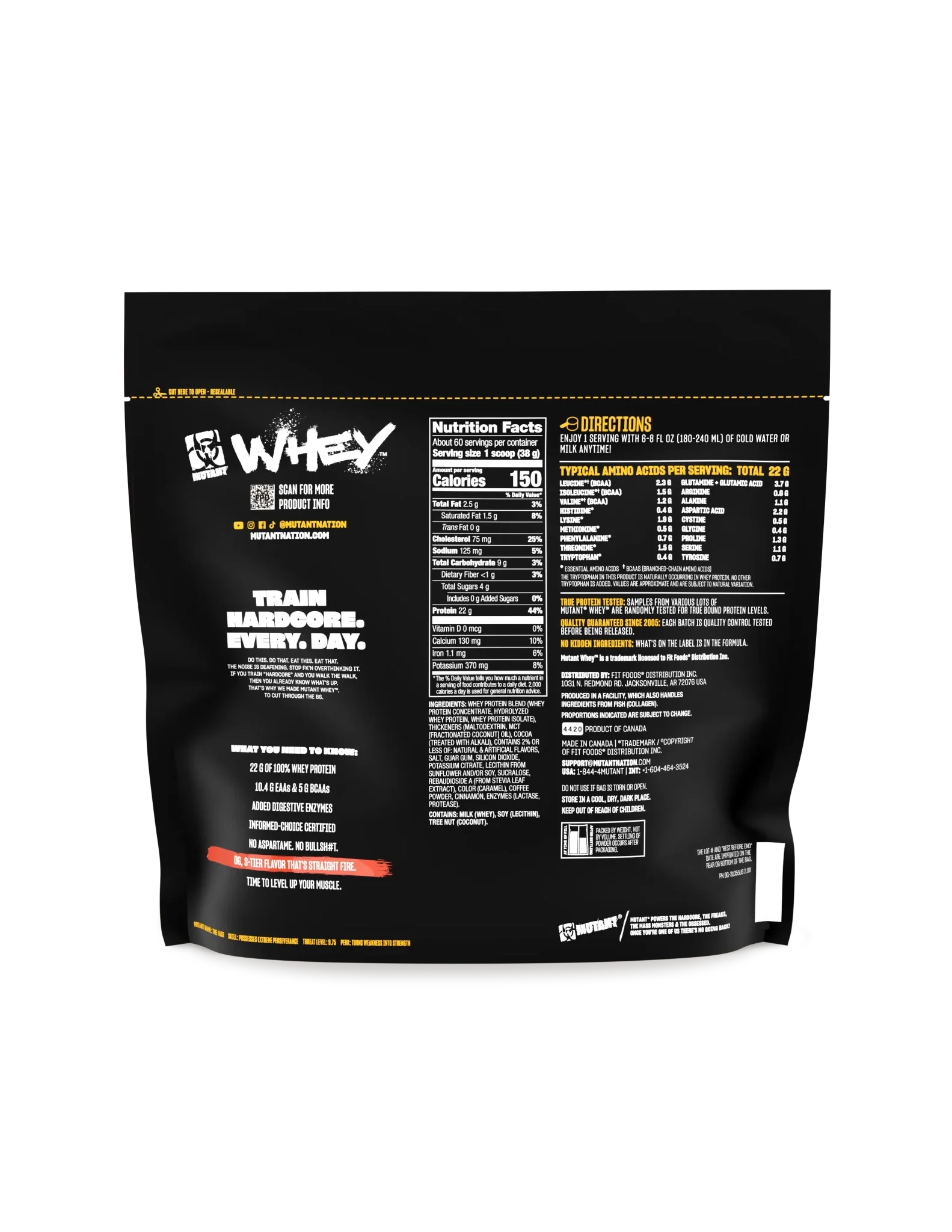 Mutant Whey Protein 5lb | TopDog Nutrition