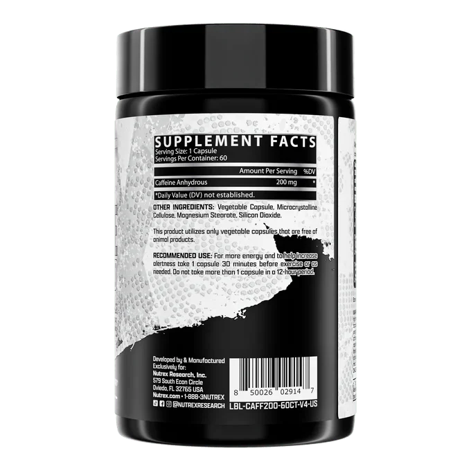 Nutrex Caffeine 200 | Sky Nutrition