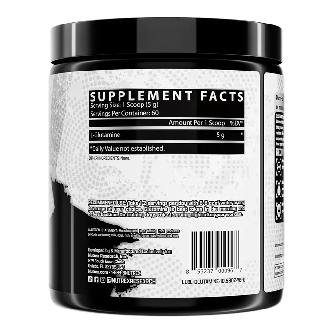 Nutrex Glutamine Pure | Sky Nutrition
