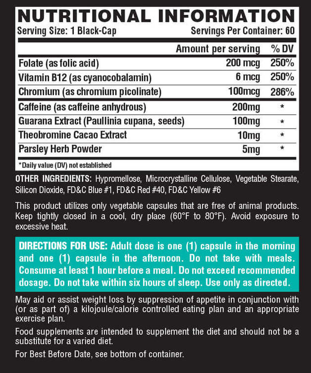 Nutrex Lipo - 6 Black Hers Ultra 60 Caps | Sky Nutrition