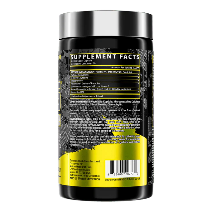 Nutrex Lipo - 6 Intense Ultra Concentrate | Sky Nutrition
