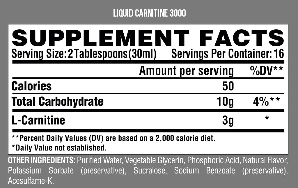 Nutrex Liquid Carnitine 3000 | Sky Nutrition