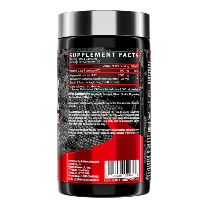 Nutrex Niox Nitric Oxide Booster | Sky Nutrition