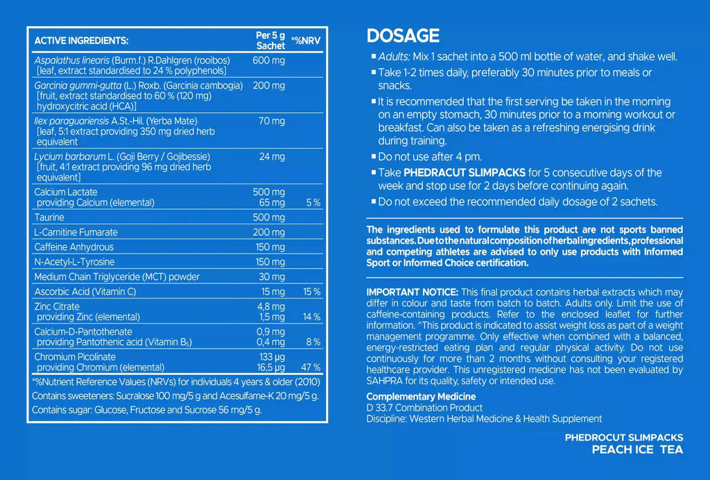USN PhedraCut Slimpacks | Sky Nutrition