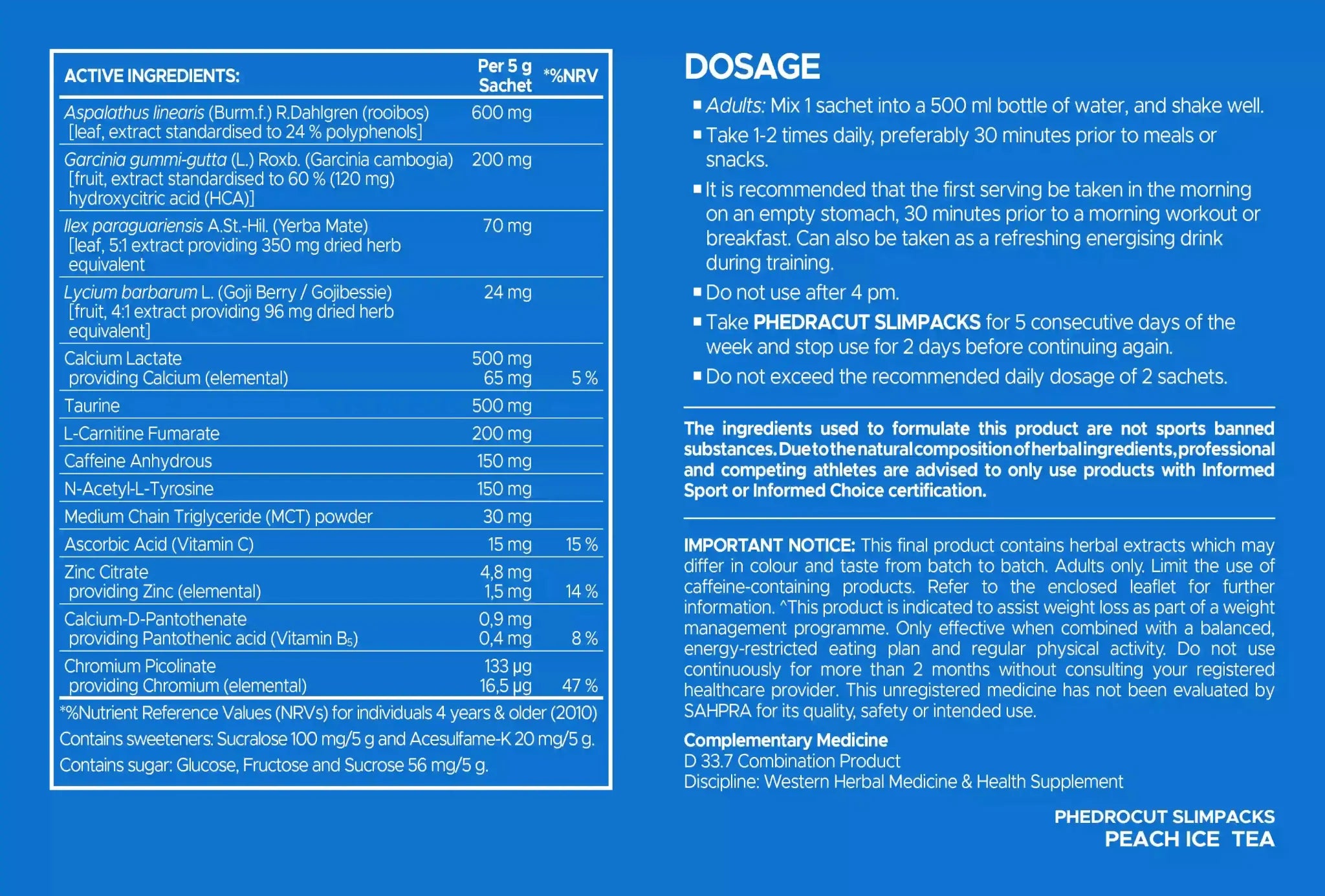 USN PhedraCut Slimpacks | Sky Nutrition