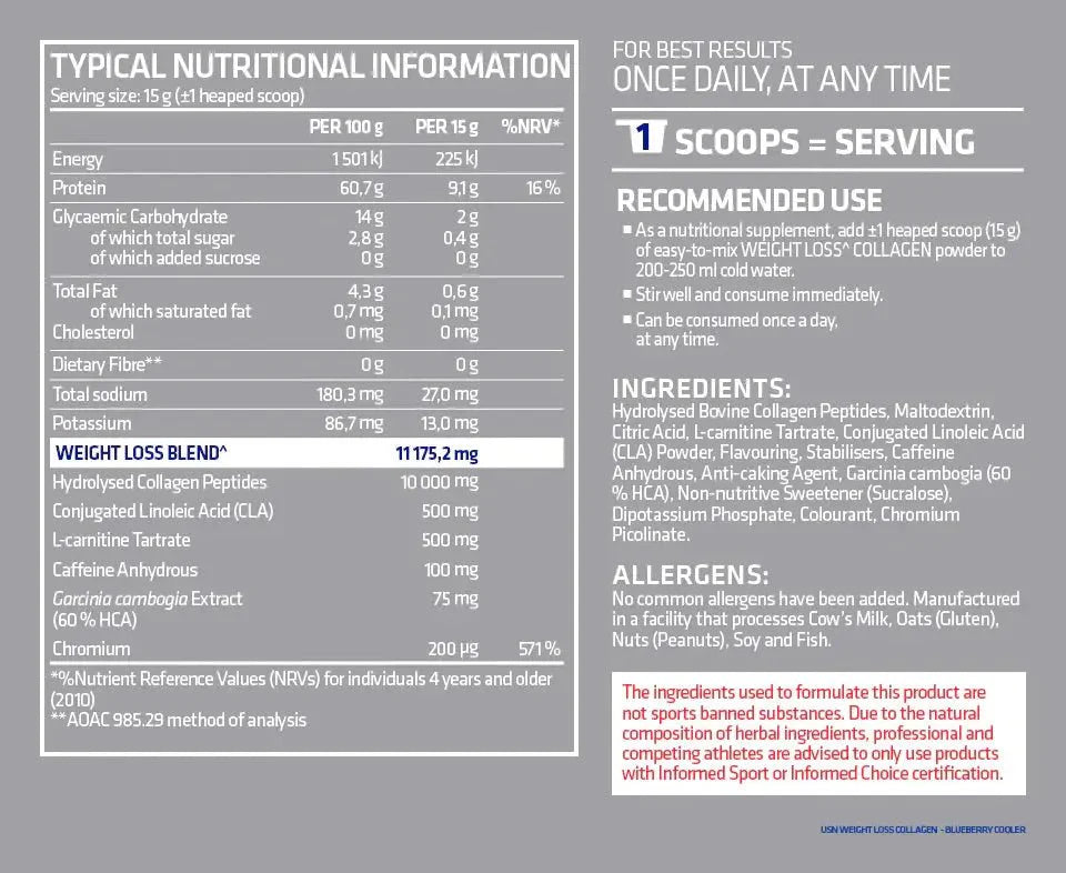 USN Weight Loss Collagen | Sky Nutrition
