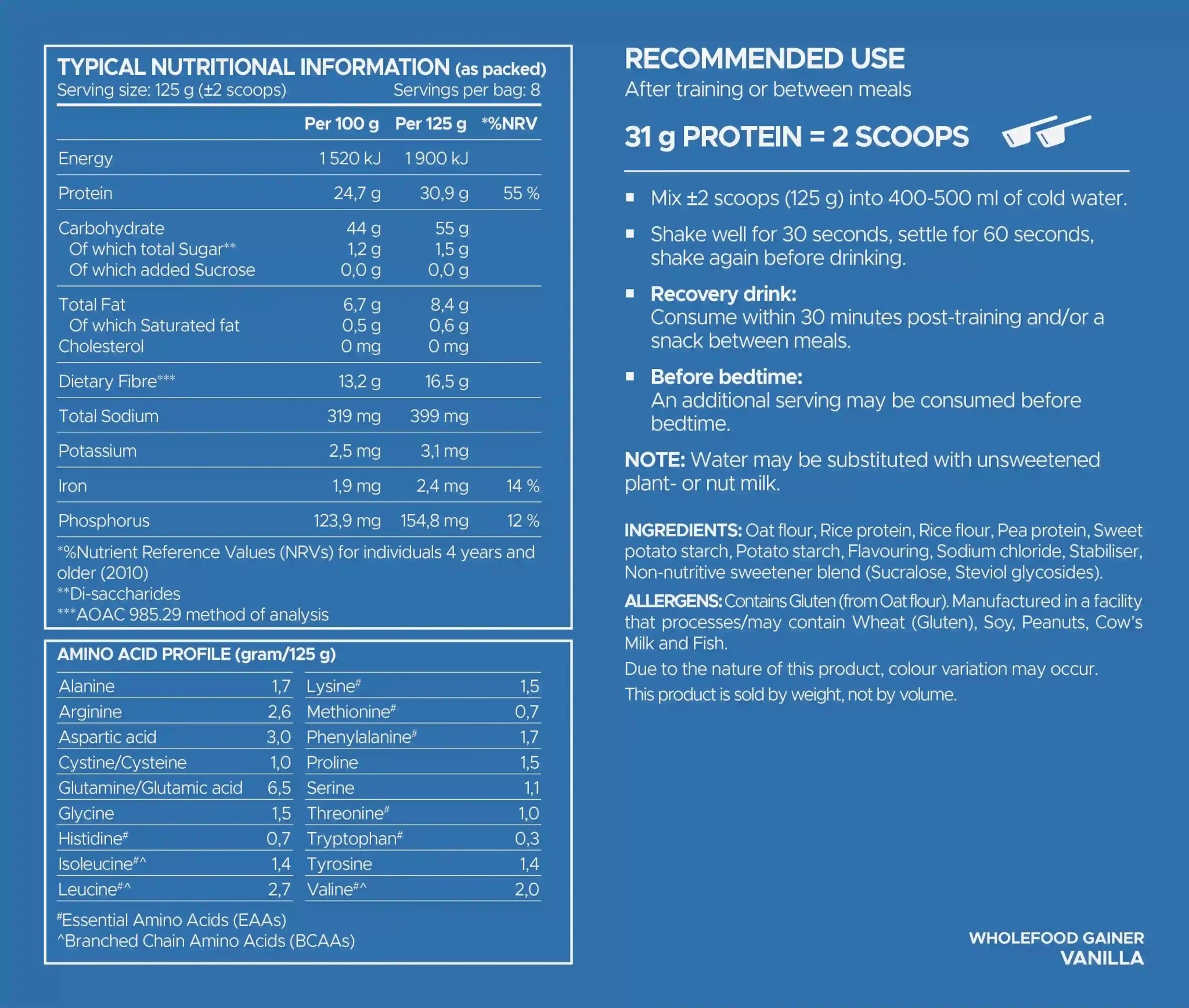 USN Wholefood Gainer | Sky Nutrition
