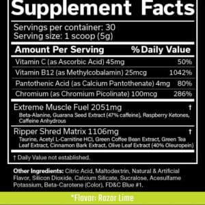 JNX Sports The Ripper! Fat Burner + Skull Shaker - TopDog Nutrition