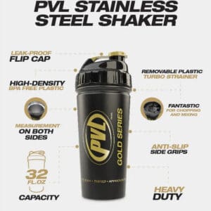 PVL Gold Series Stainless Steel Shaker - TopDog Nutrition